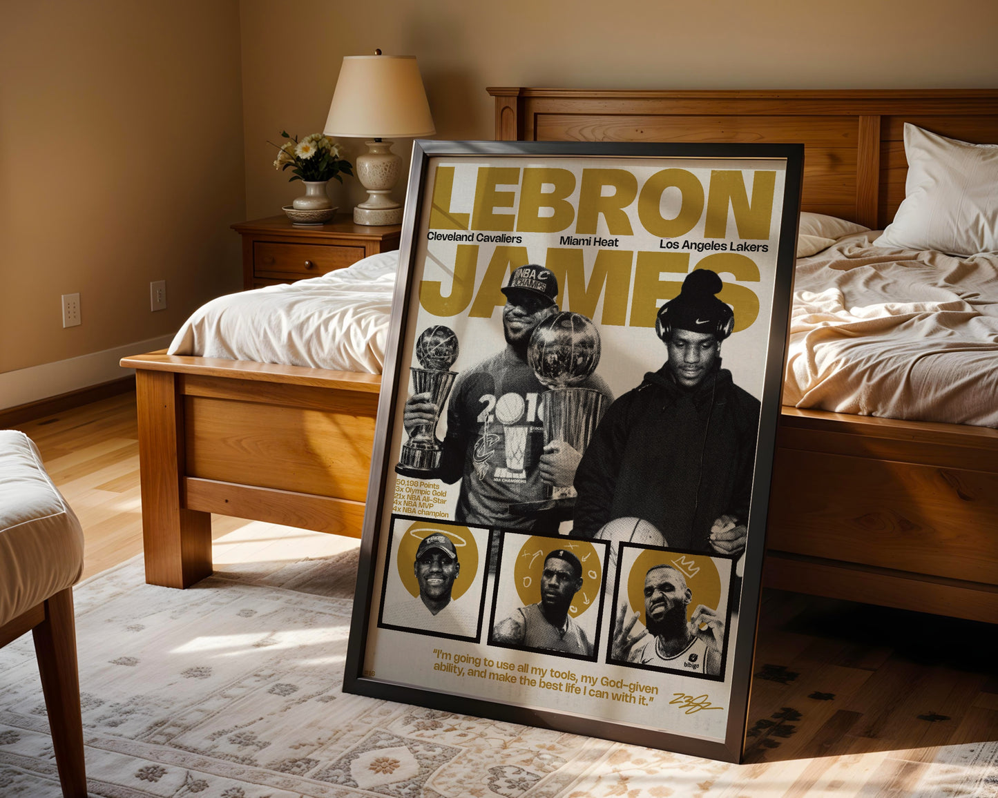 #16 LeBron James poster