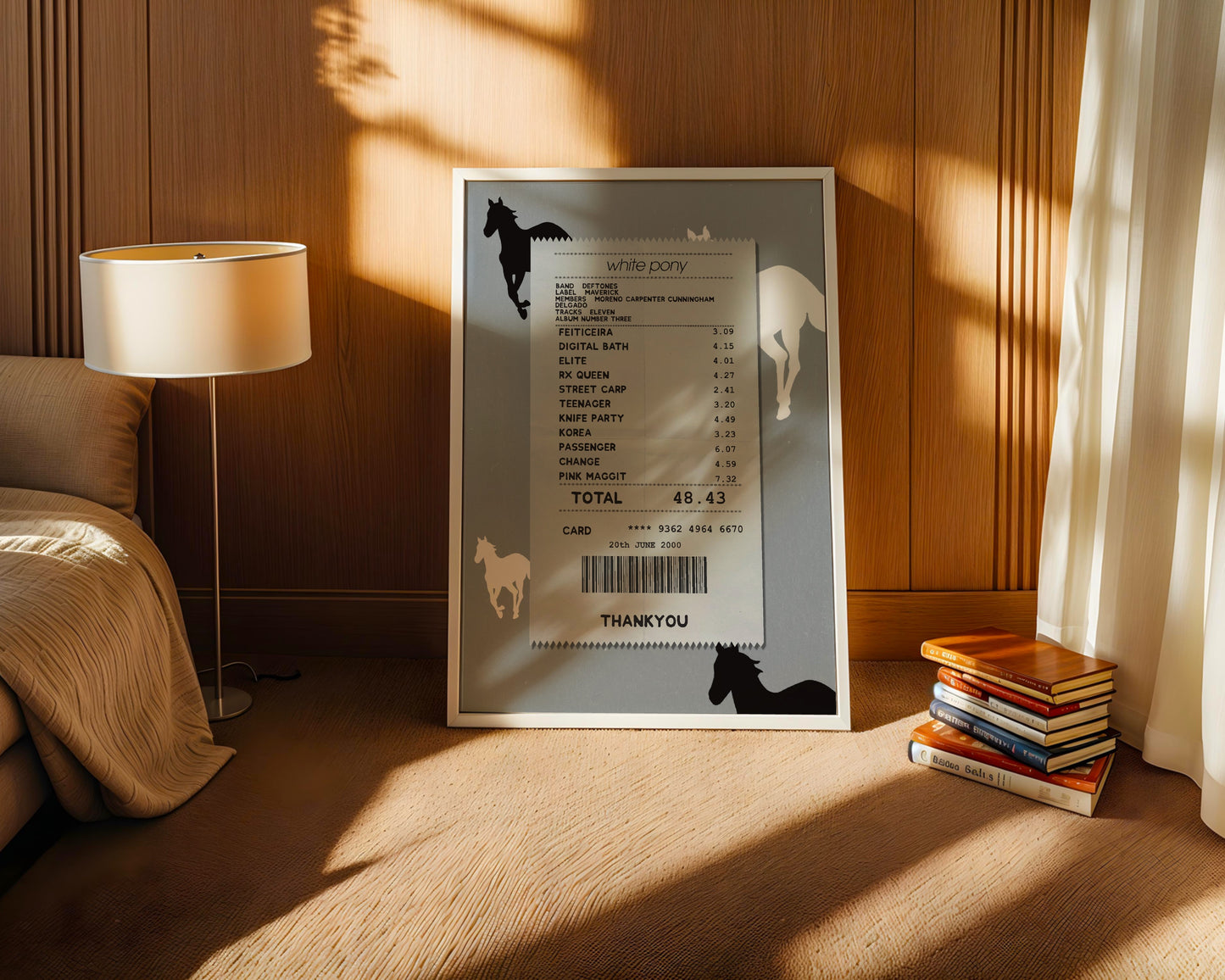 Deftones White Pony receipt poster