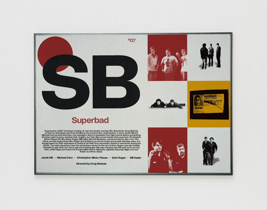 SB Superbad film poster