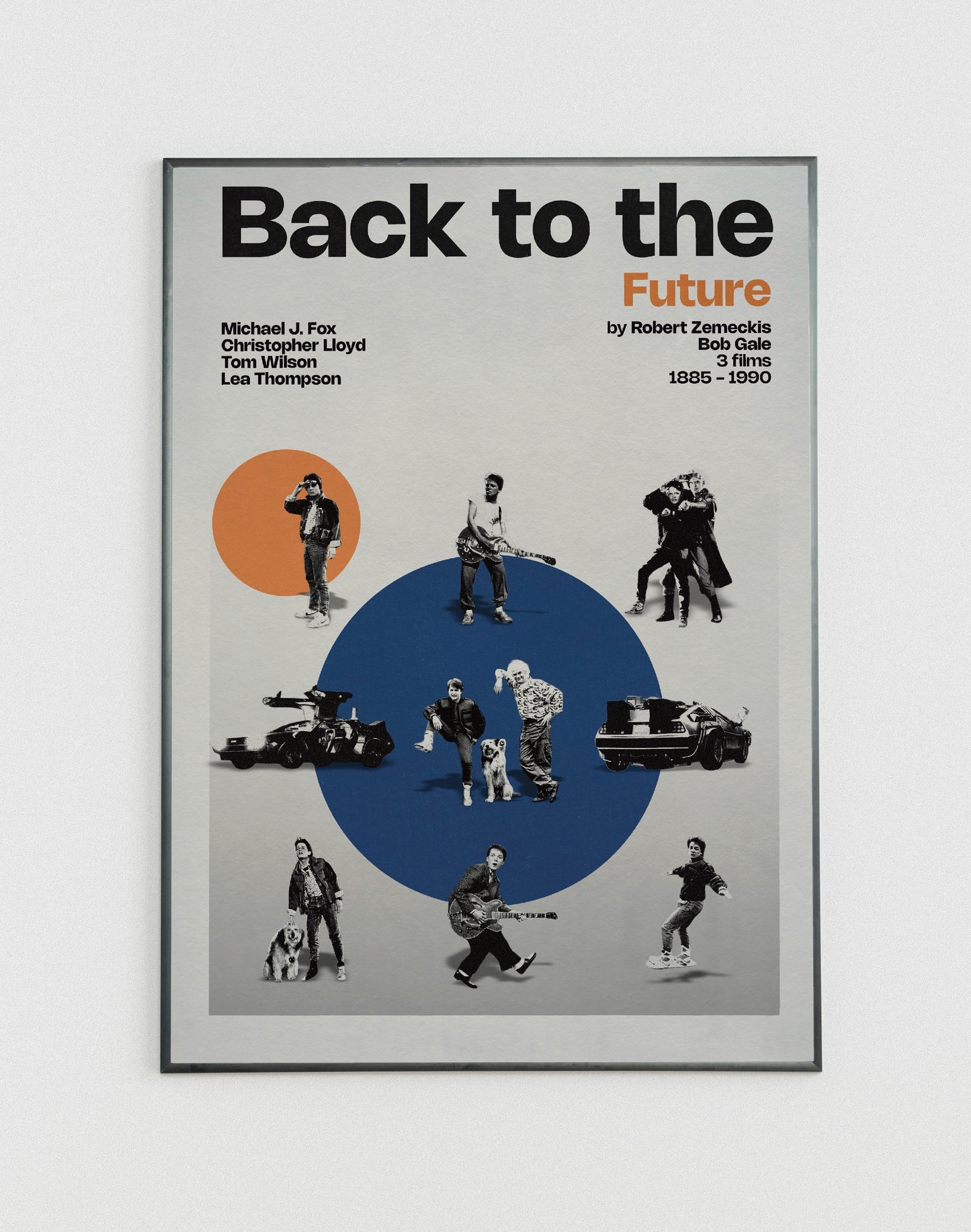 Back to the Future miniatures poster