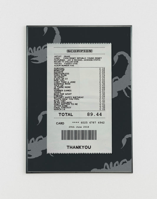 Drake Scorpion receipt poster