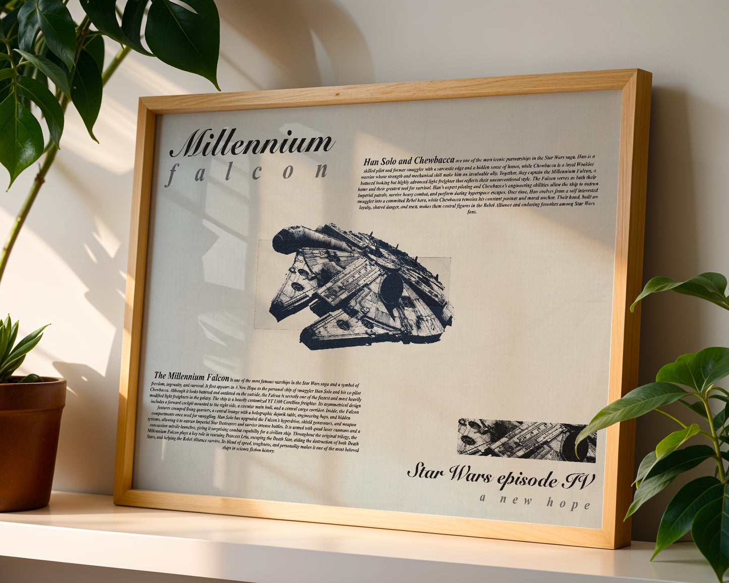Star Wars Millennium Falcon poster