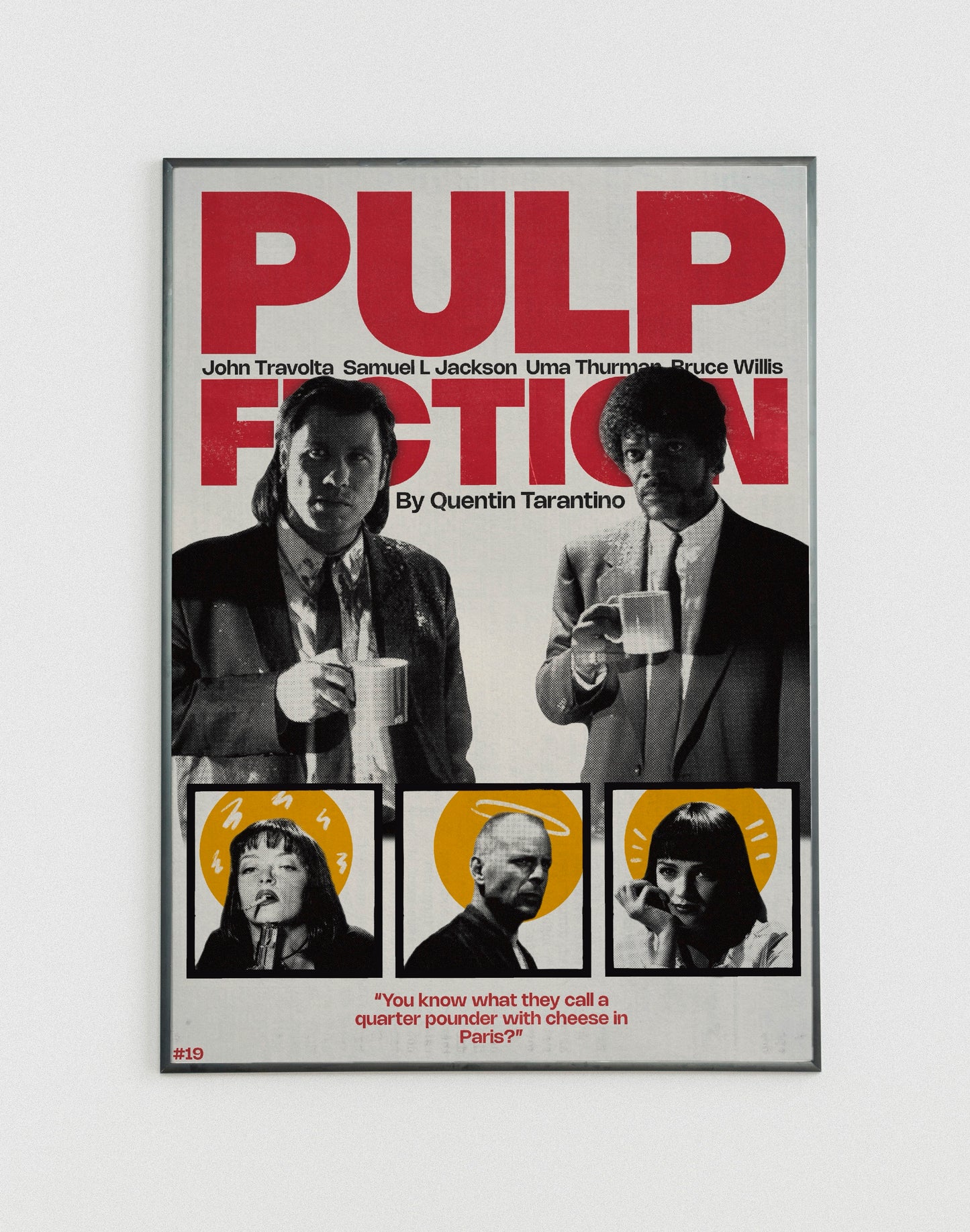 #19 Pulp Fiction poster