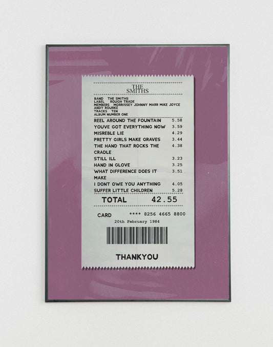 The Smiths receipt poster