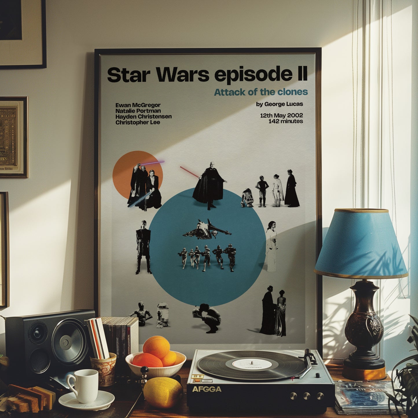 Star Wars Attack of the Clones miniatures poster