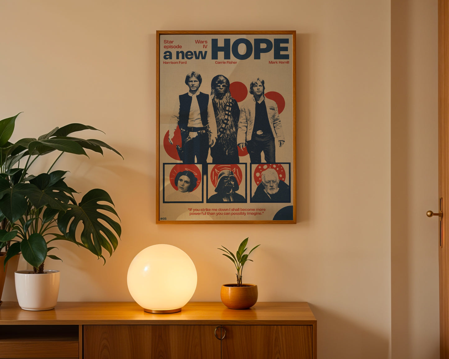 #65 Star Wars episode IV - a new hope poster